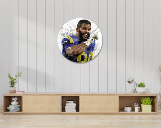 Aaron Donald Round Wall Art
