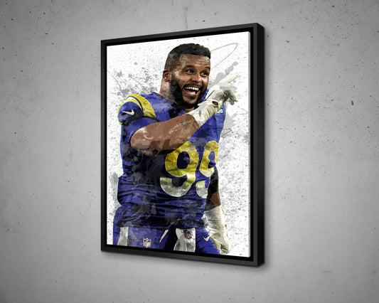 Aaron Donald Canvas Wall Art