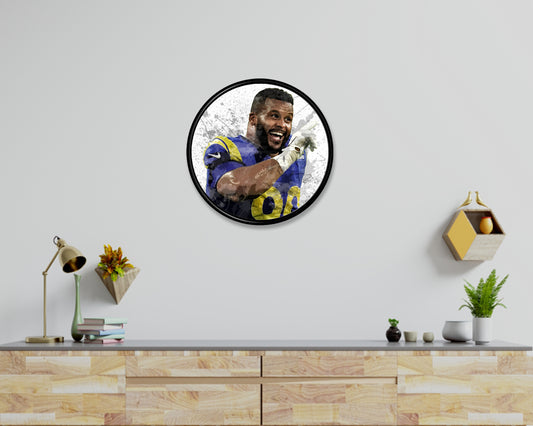Aaron Donald Round Wall Art