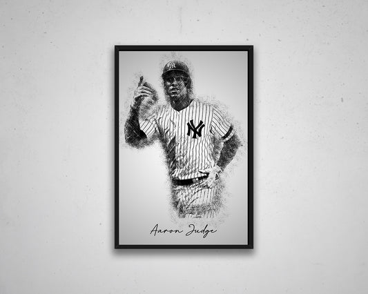 Aaron Judge Sketch Wall Art