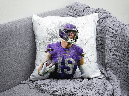 Adam Thielen Splash Effect Pillow