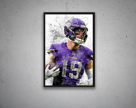 Adam Thielen Canvas Wall Art