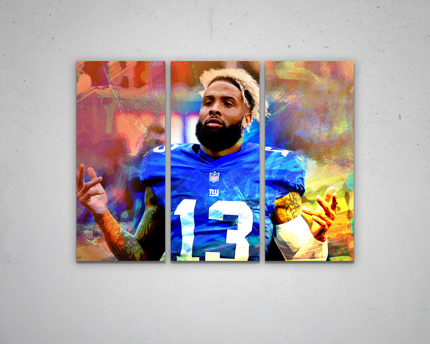 Odell Beckham Jr. Multicolour Wall Art