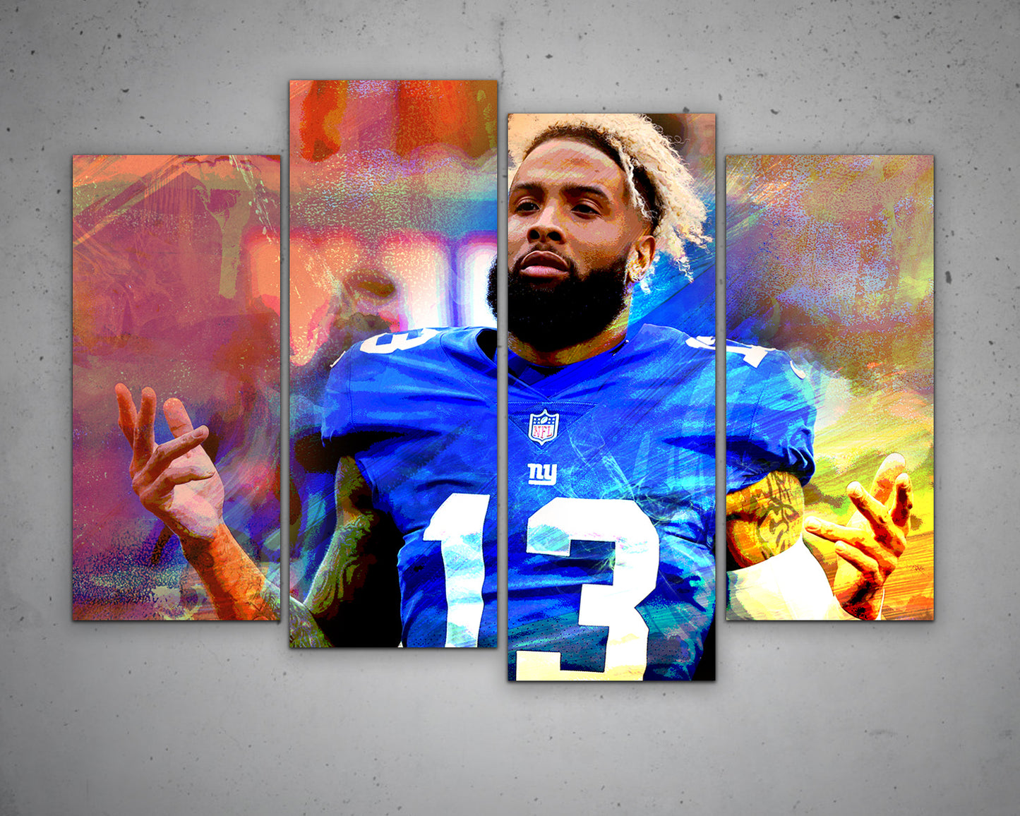 Odell Beckham Jr. Multicolour Wall Art