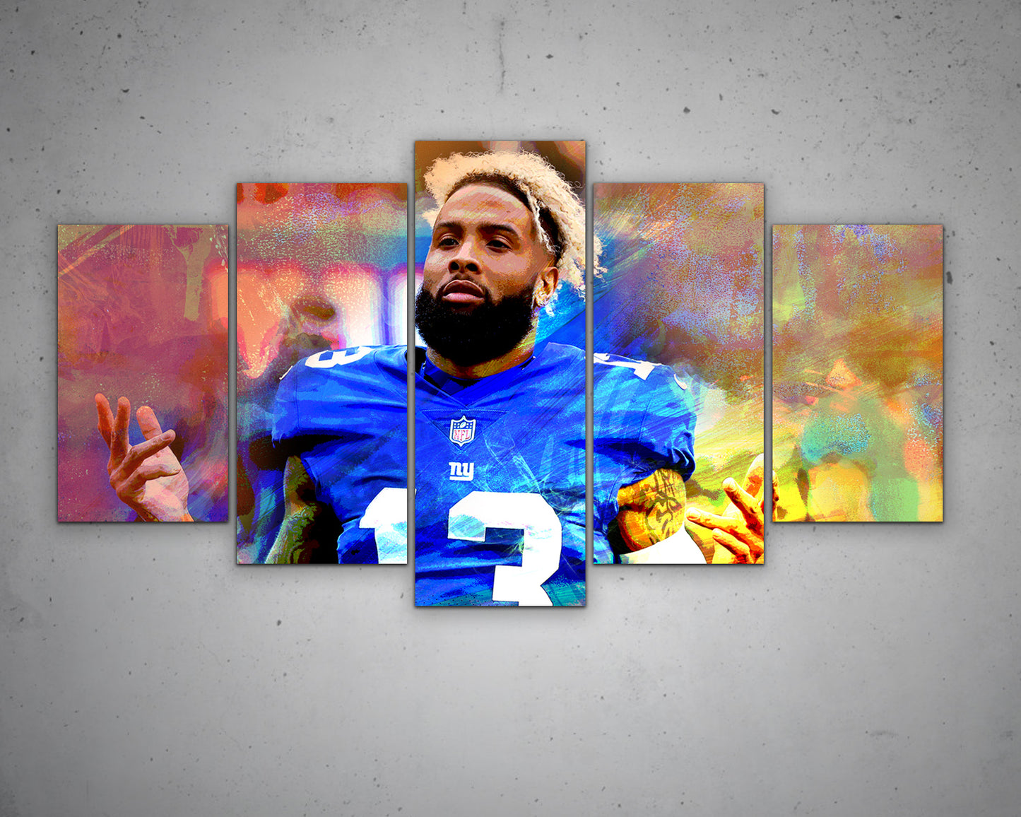 Odell Beckham Jr. Multicolour Wall Art