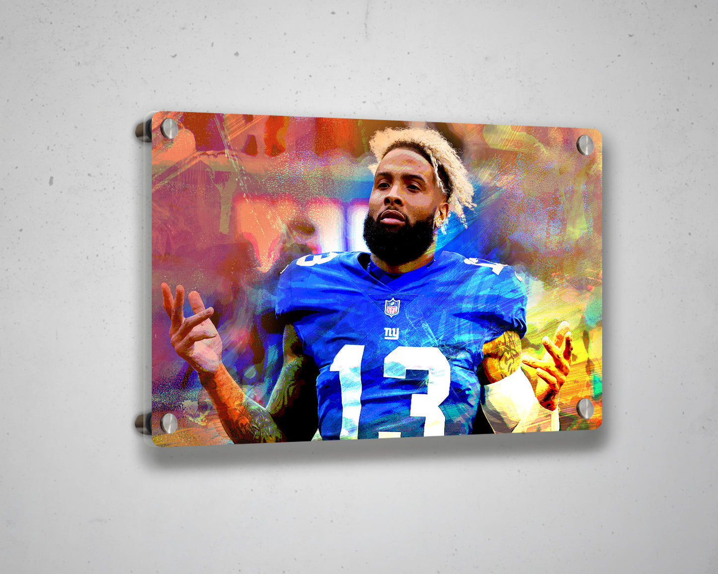 Odell Beckham Jr. Multicolour Wall Art