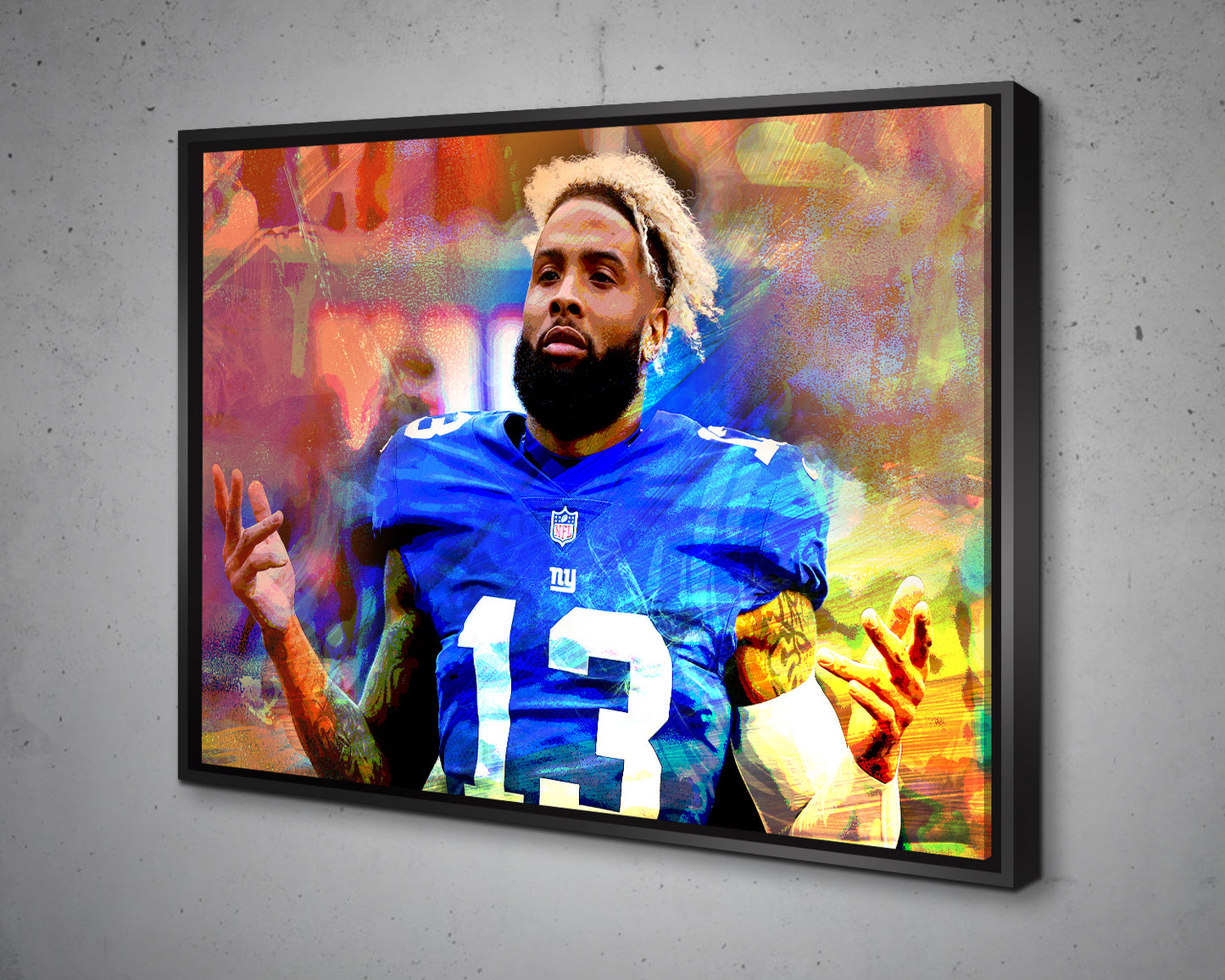 Odell Beckham Jr. Multicolour Wall Art