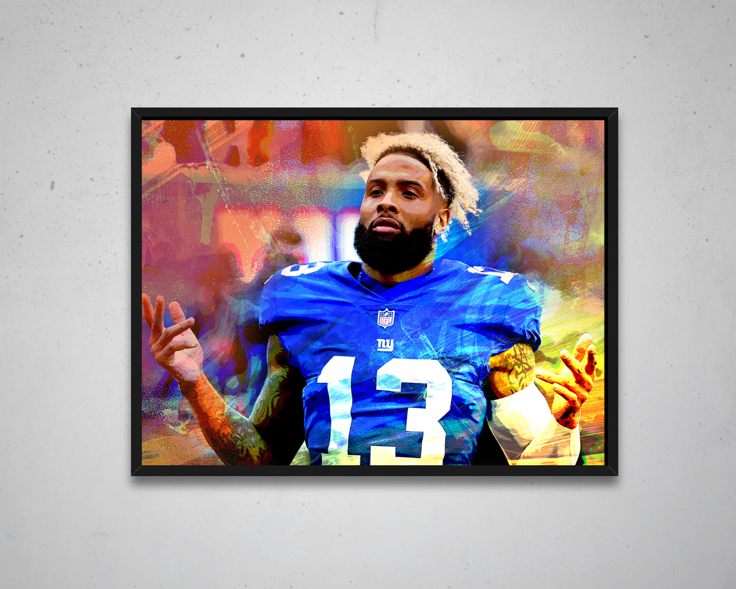 Odell Beckham Jr. Multicolour Wall Art