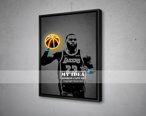LeBron James Canvas Wall Art