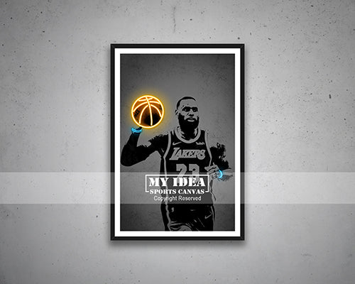 LeBron James Canvas Wall Art