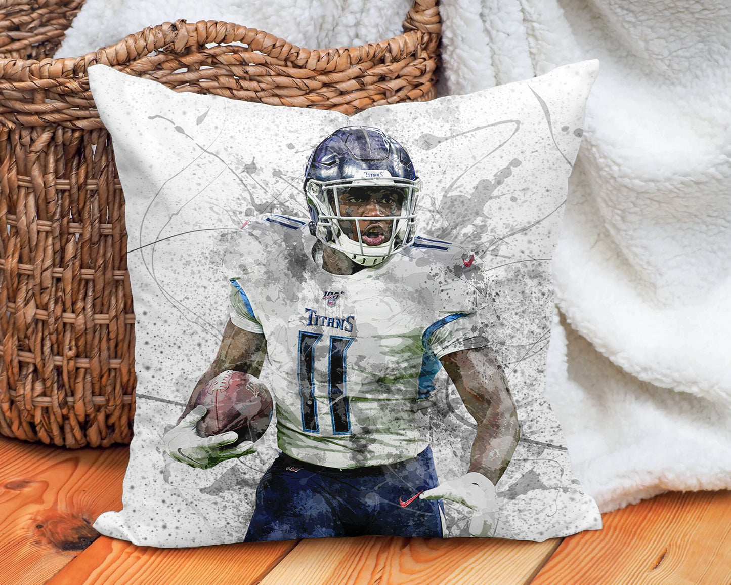 Almohada con efecto salpicado de AJ Brown