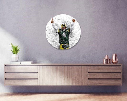 Brett Favre Round Wall Art