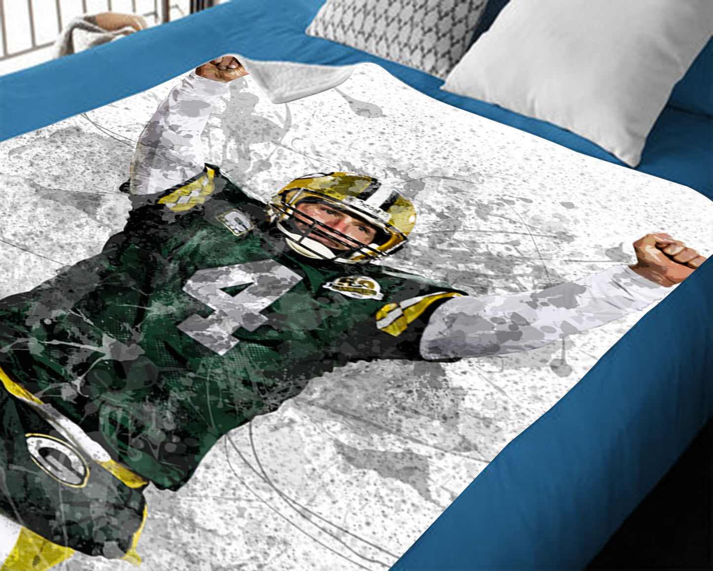 Brett Favre Green Bay Packers Fleece Blanket