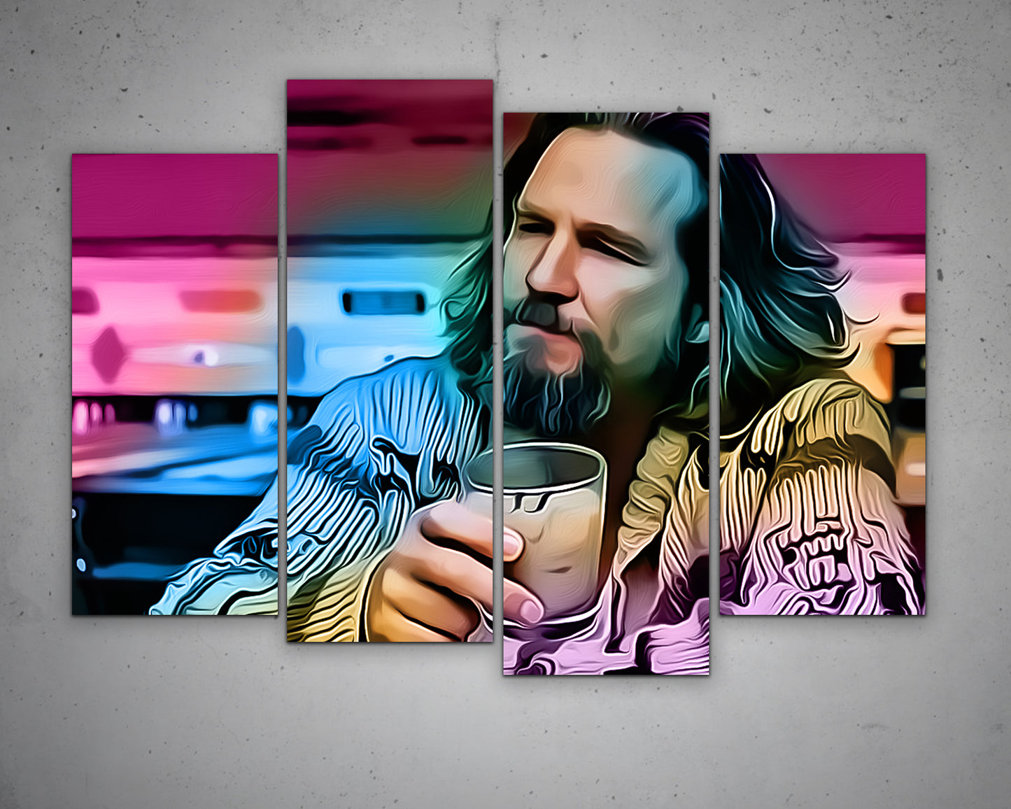 The Dude Multicolour Wall Art