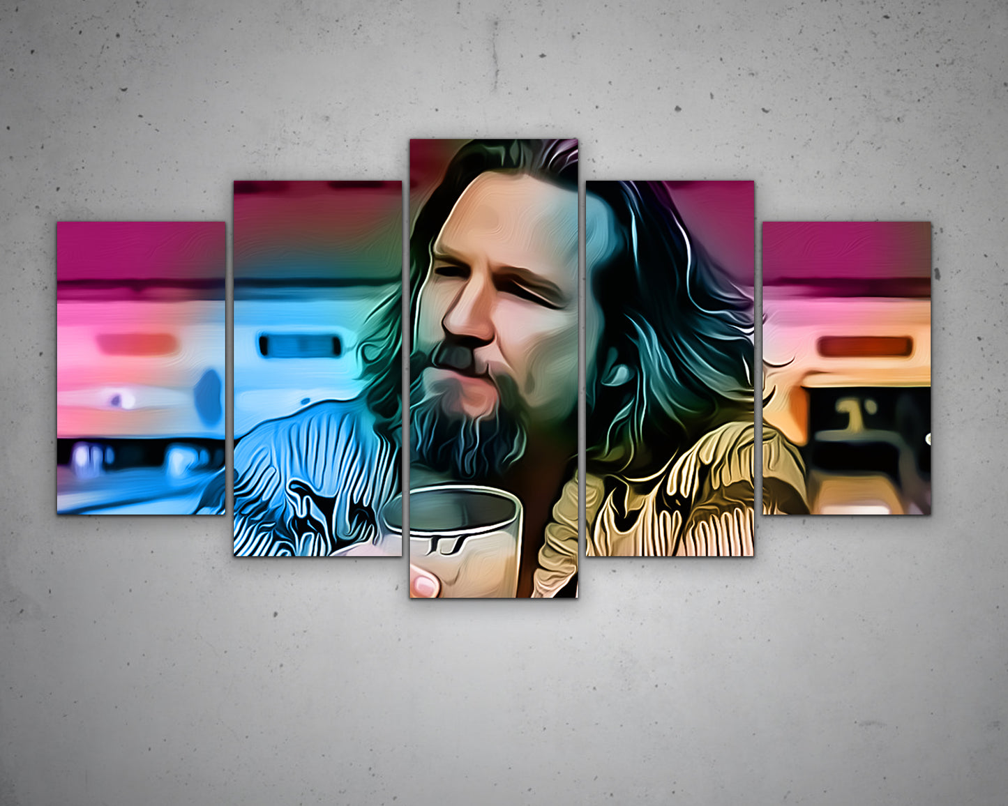 The Dude Multicolour Wall Art