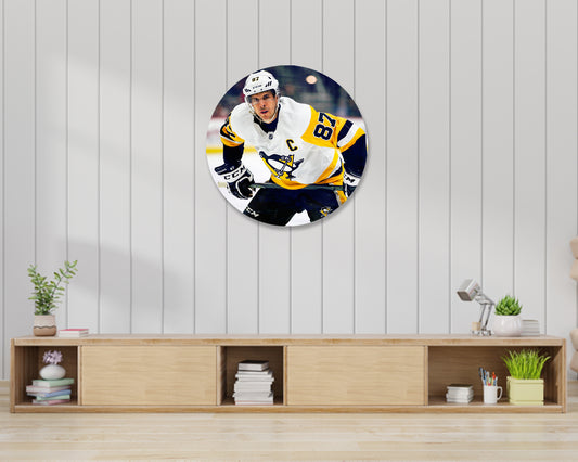 Sidney Crosby Round Wall Art