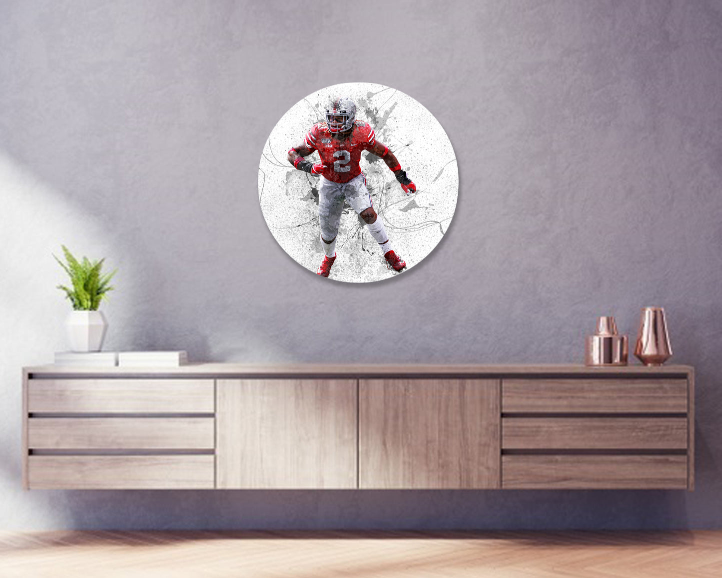 Chase Young Round Wall Art