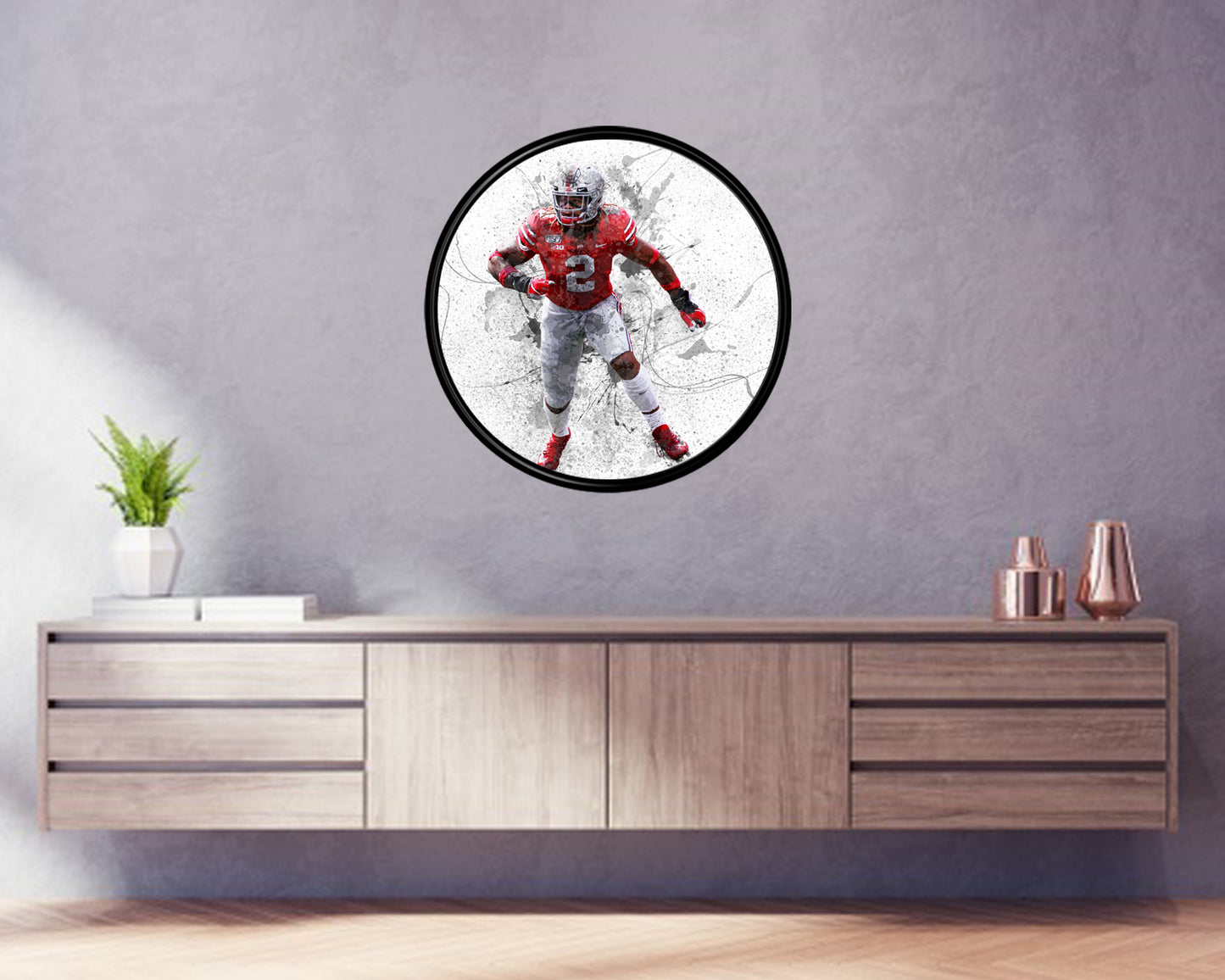 Chase Young Round Wall Art