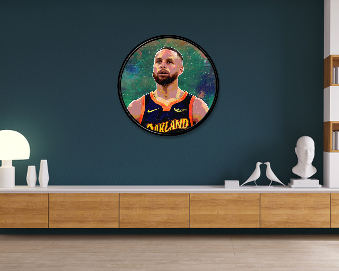 Stephen Curry Round Wall Art
