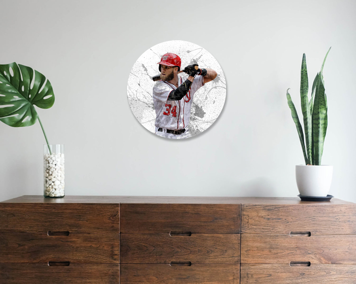 Bryce Harper Round Wall Art