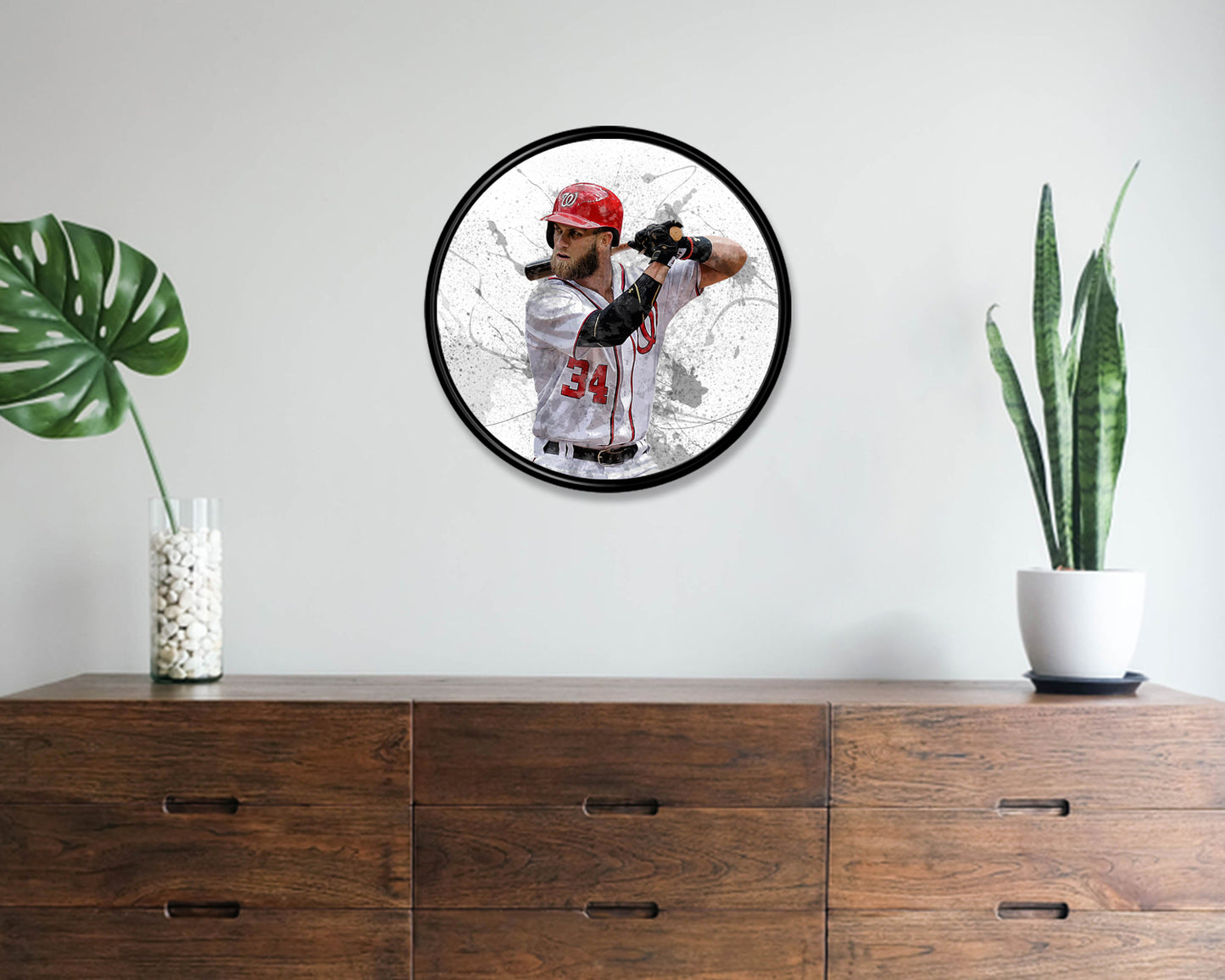 Bryce Harper Round Wall Art