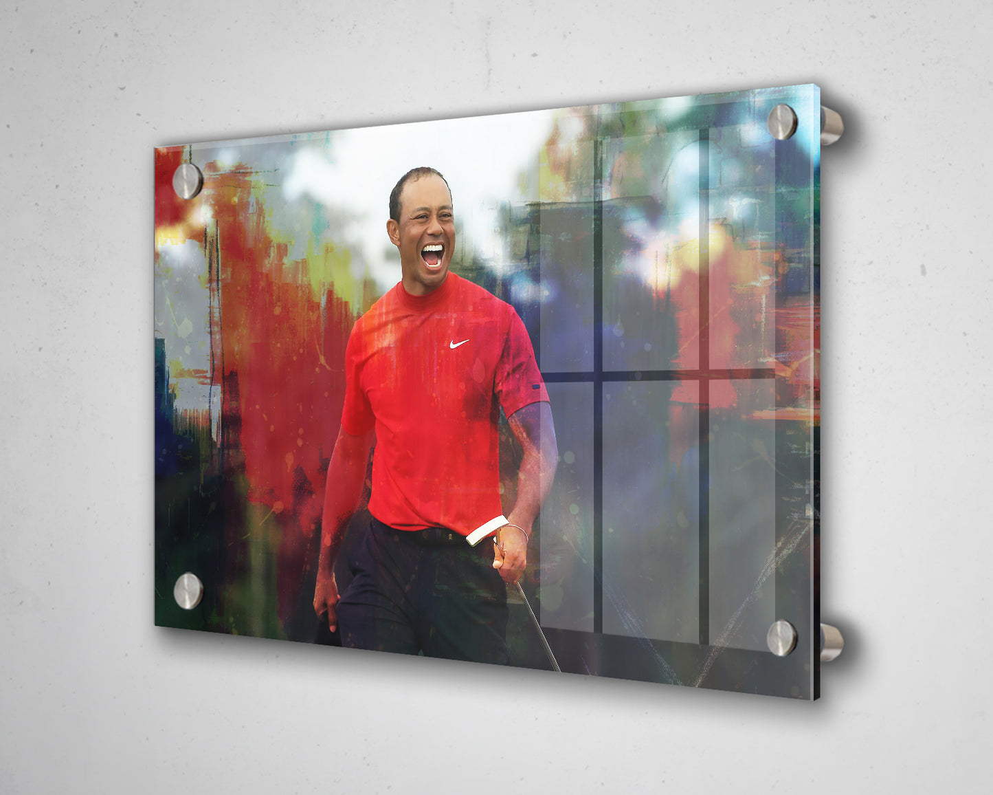 Tiger Woods Multicolour Wall Art