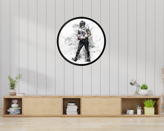 Ed Reed Round Wall Art