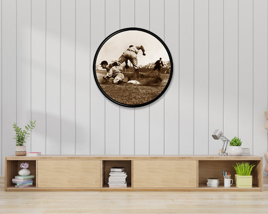 Ty Cobb Round Wall Art