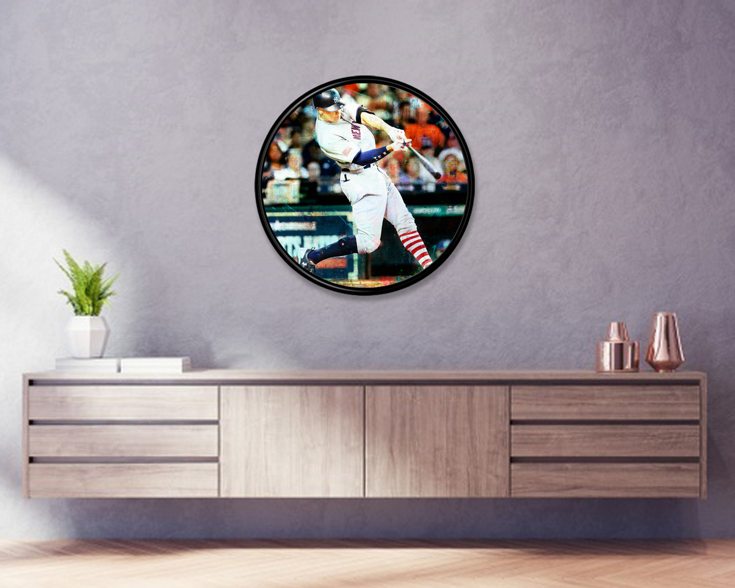 Aaron Judge Round Wall Art