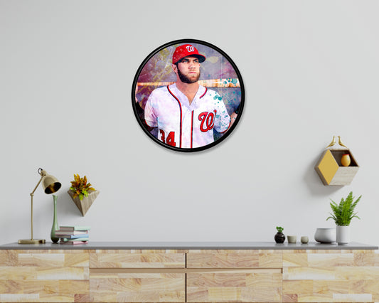 Bryce Harper Round Wall Art