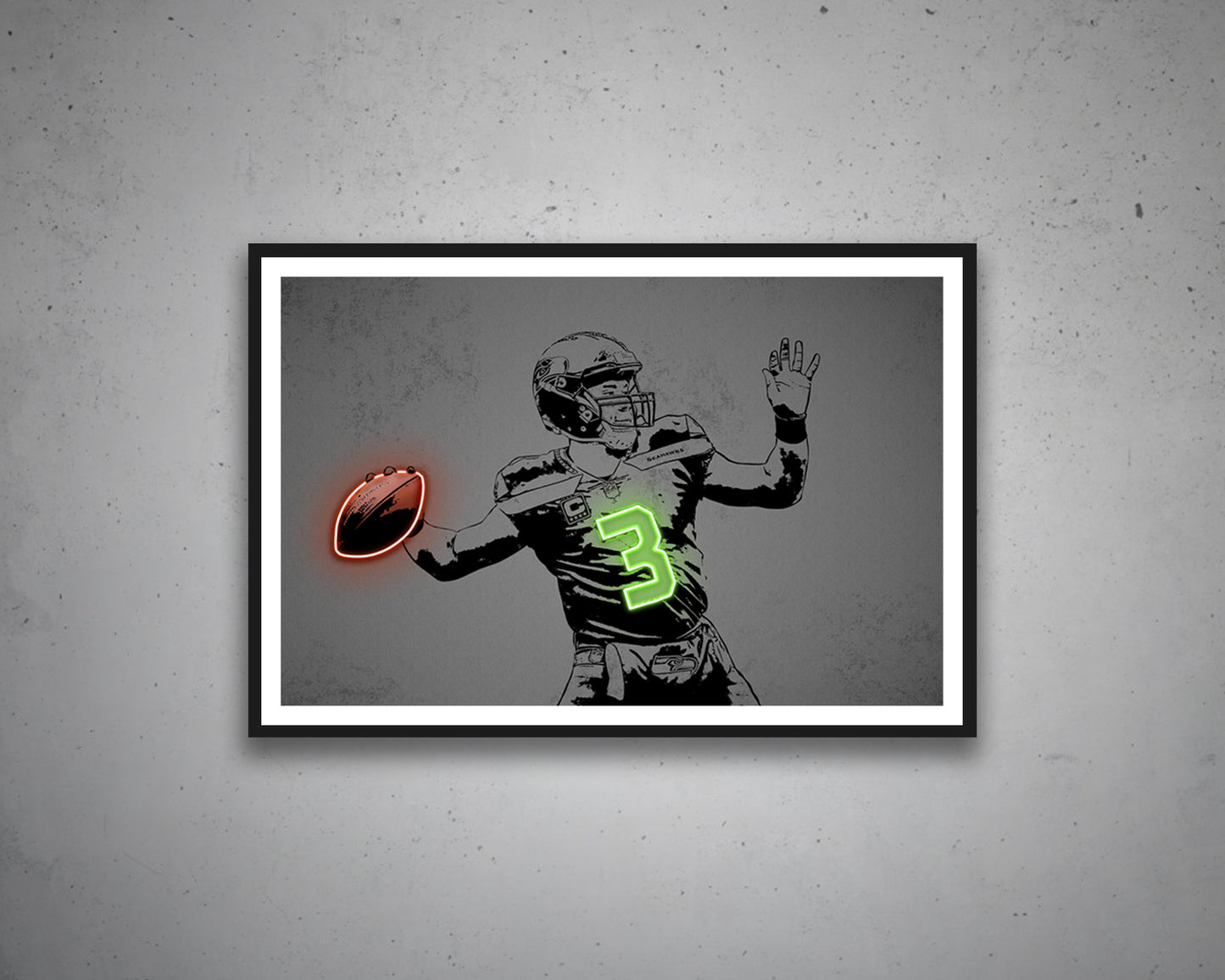 Russell Wilson Canvas Wall Art