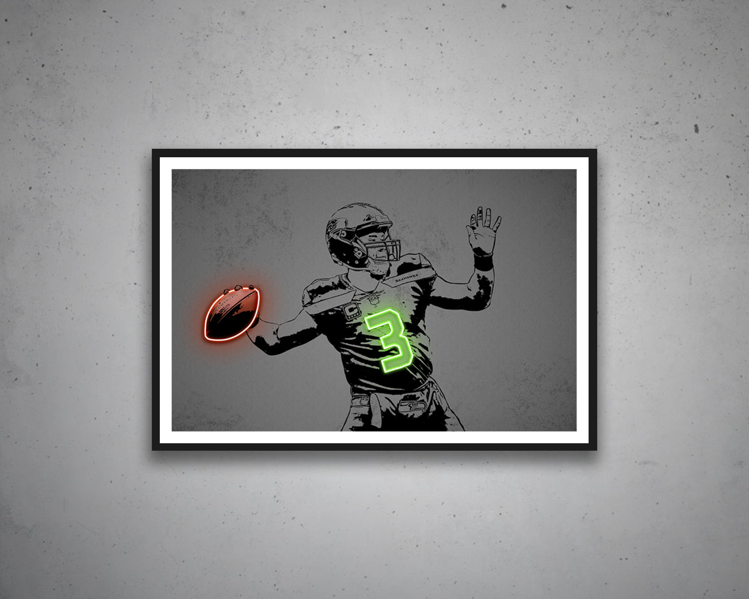 Russell Wilson Canvas Wall Art