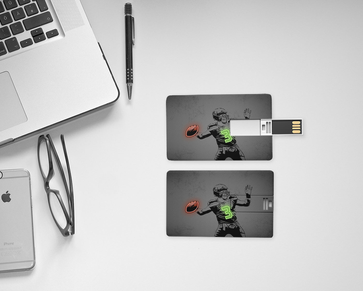 Russell Wilson Neon Effect Pendrive