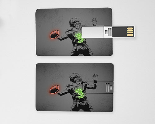 Russell Wilson Neon Effect Pendrive