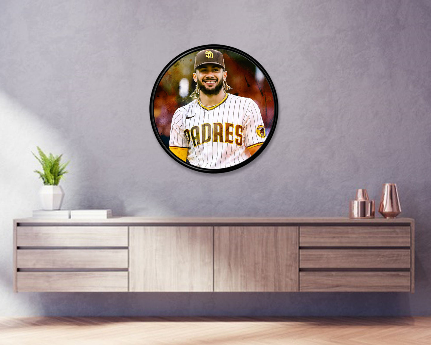 Fernando Tatís Jr. Round Wall Art