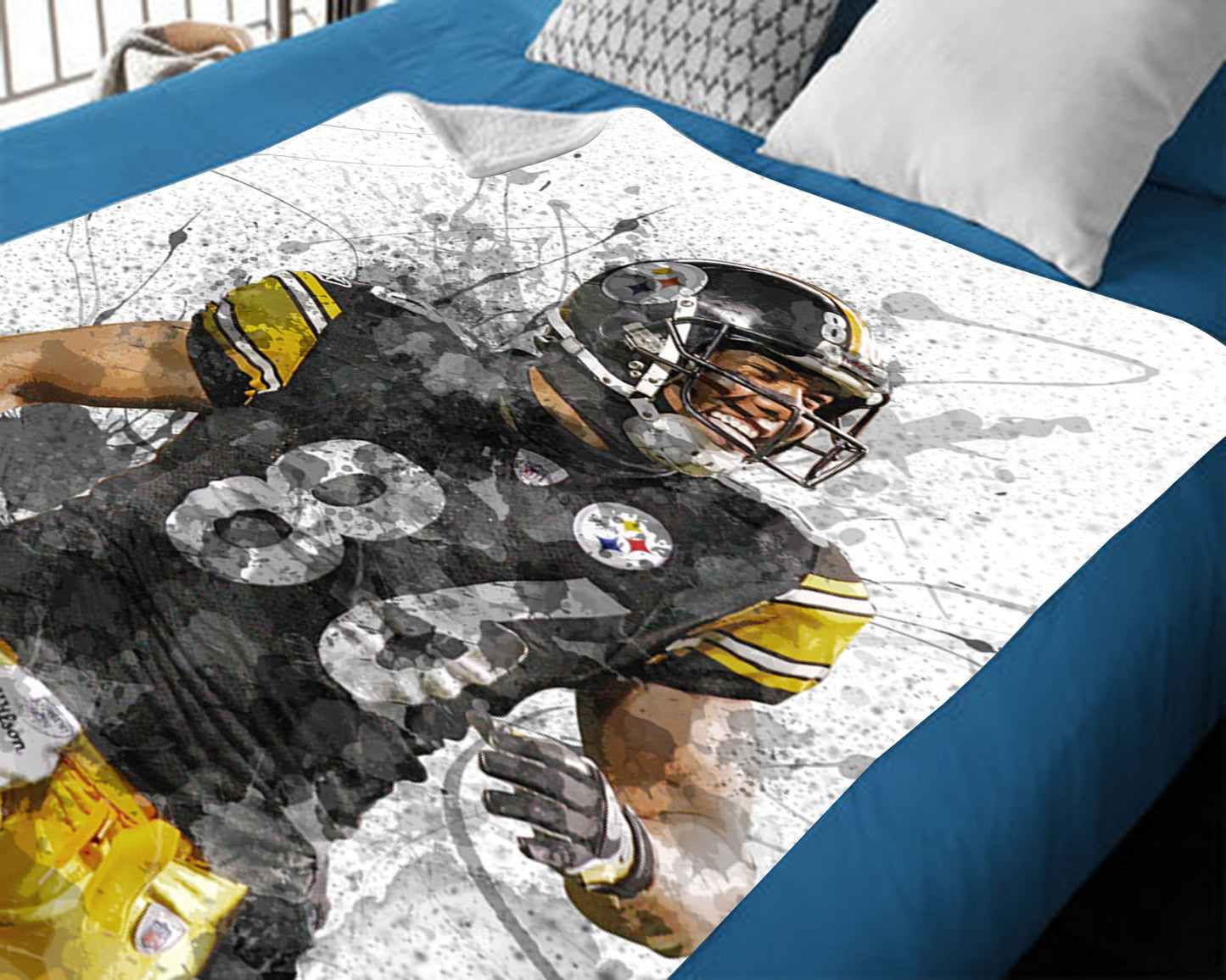 Manta polar con efecto salpicado de Hines Ward