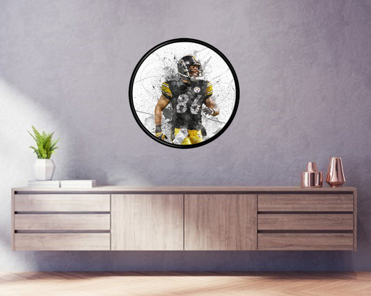 Hines Ward Round Wall Art