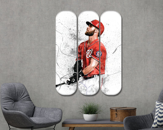 Bryce Harper Acrylic Skateboard Wall Art