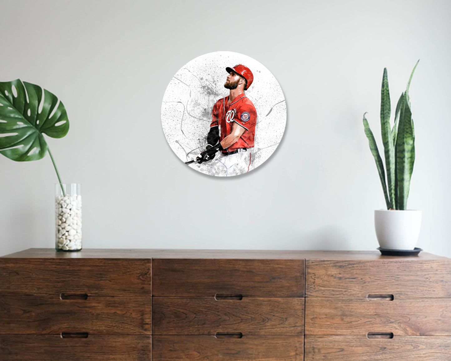 Bryce Harper Round Wall Art