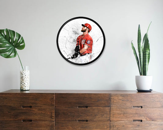 Cuadro de pared redondo de Bryce Harper