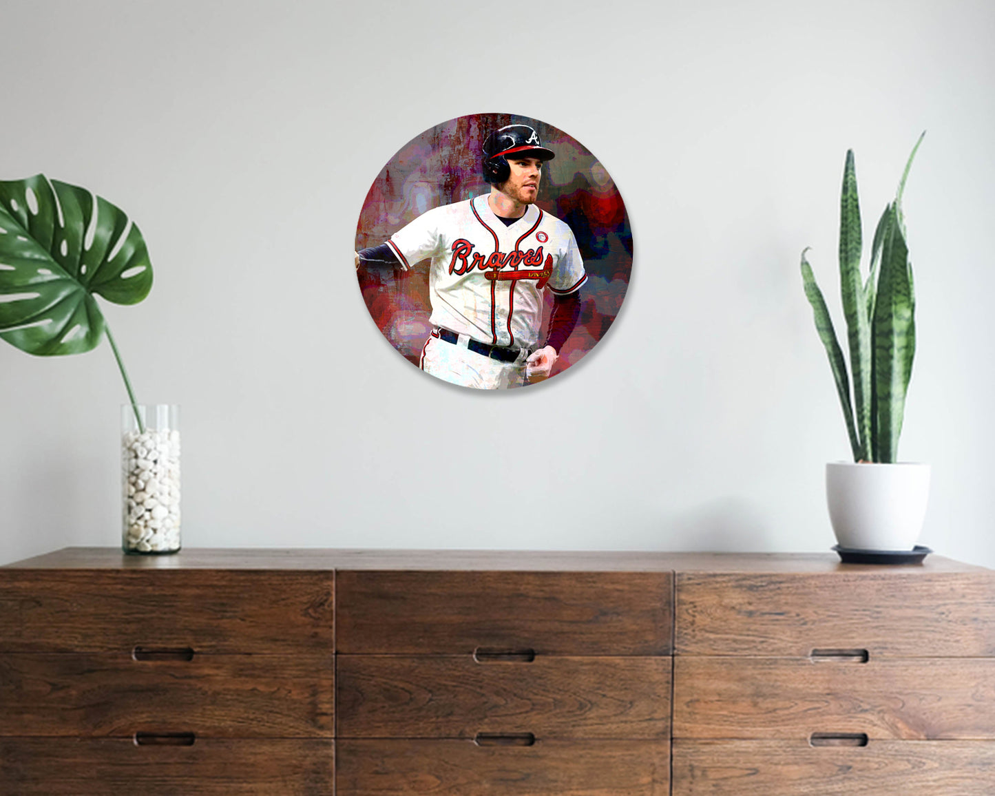 Freddie Freeman Round Wall Art