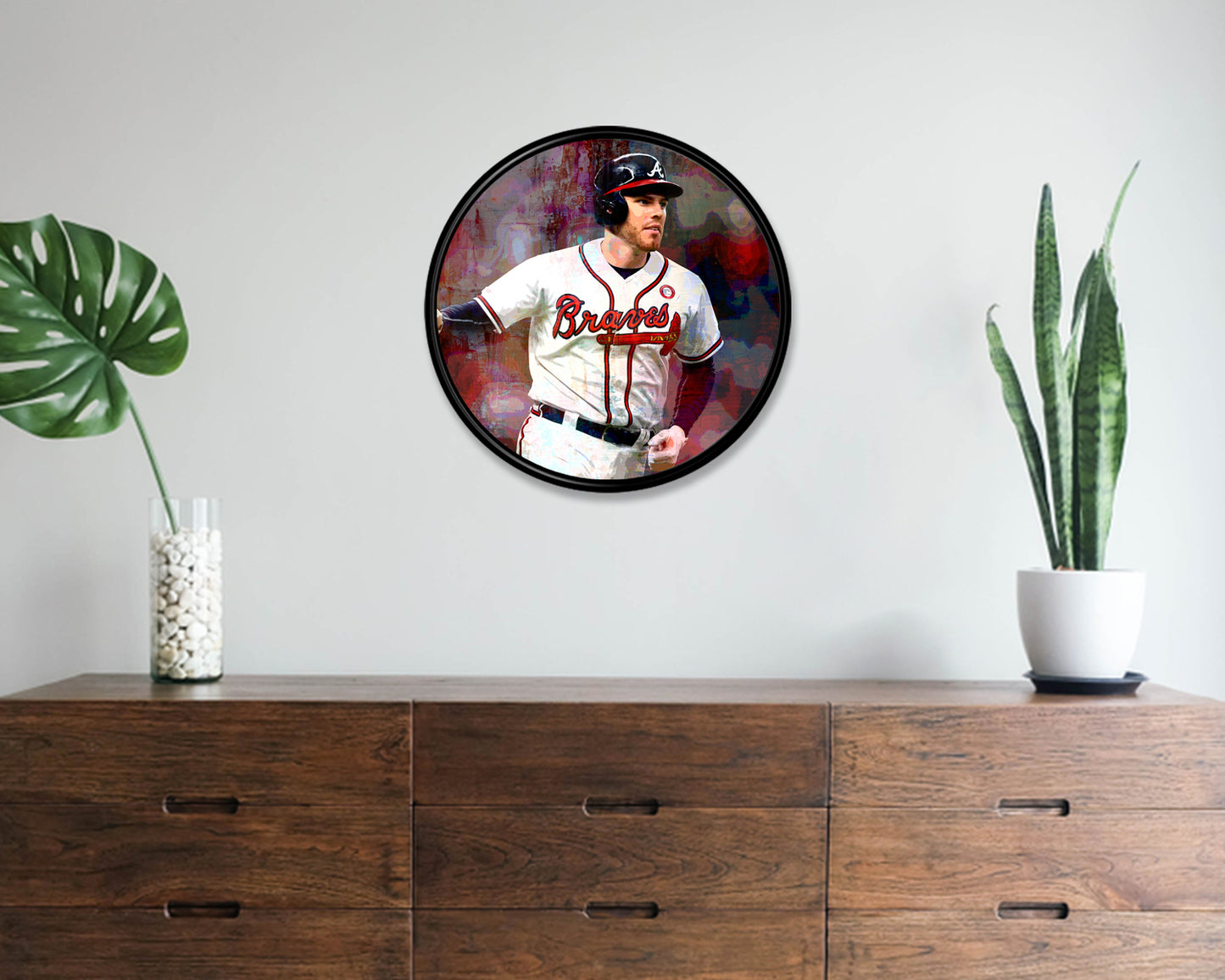 Freddie Freeman Round Wall Art