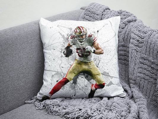 George Kittle Splash Effect Pillow