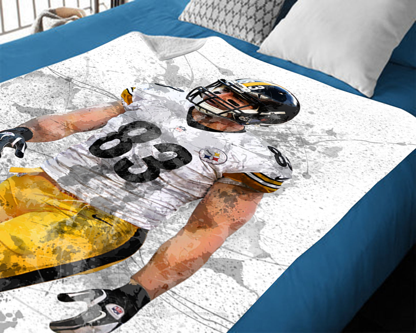 Heath Miller Splash Effect Fleece Blanket