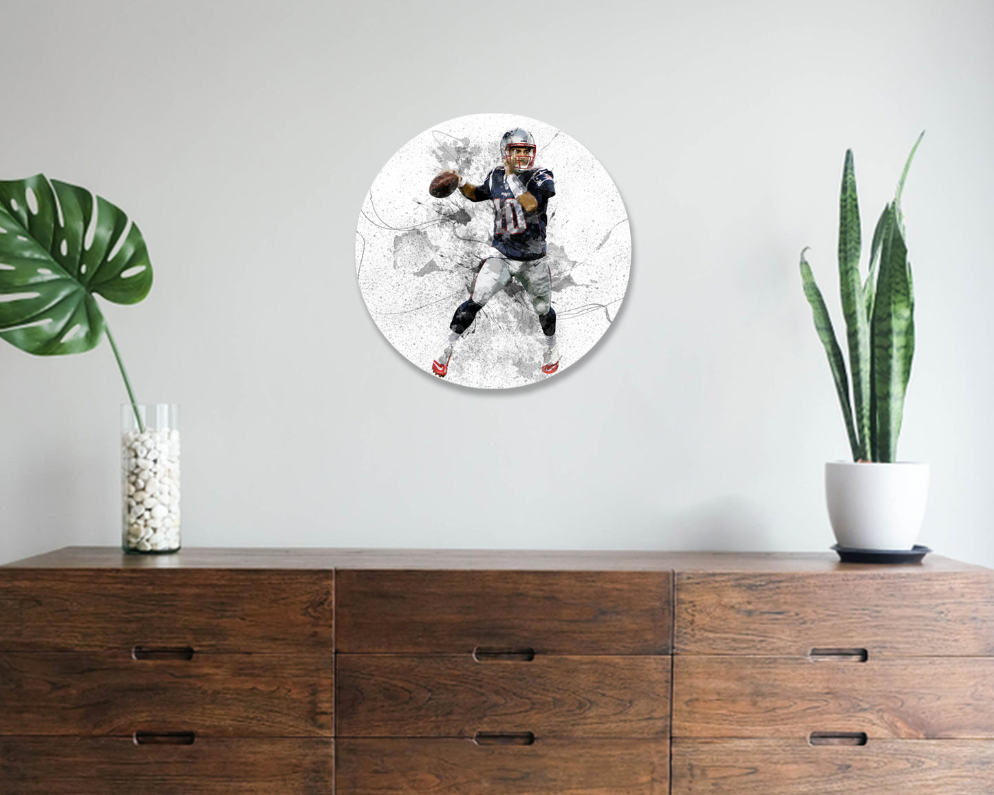 Jimmy Garoppolo Round Wall Art