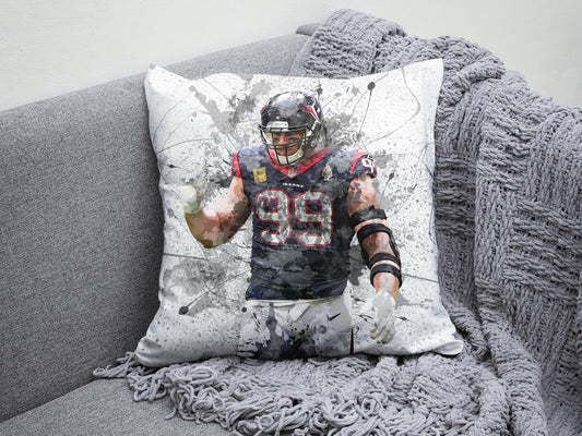 J.J. Watt Splash Effect Pillow