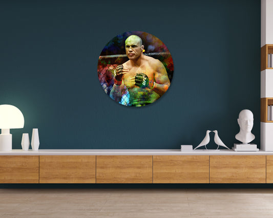 Randy Couture Round Wall Art