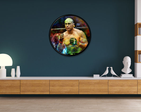 Randy Couture Round Wall Art