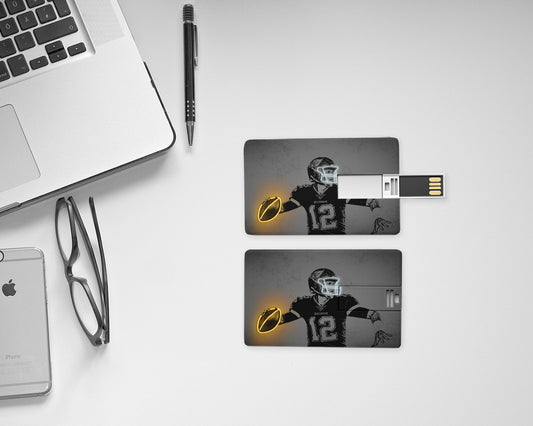 Tom Brady Neon Effect Pendrive