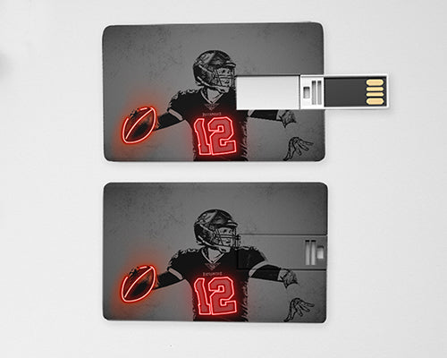 Tom Brady Neon Effect Pendrive